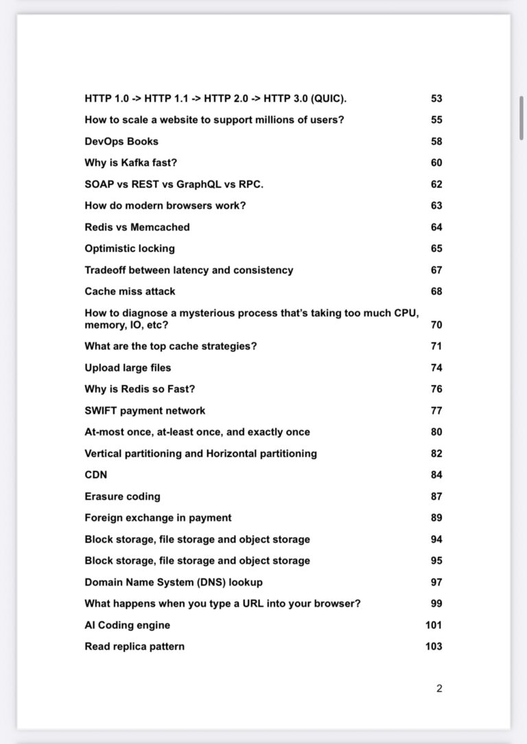 Table of Content 2